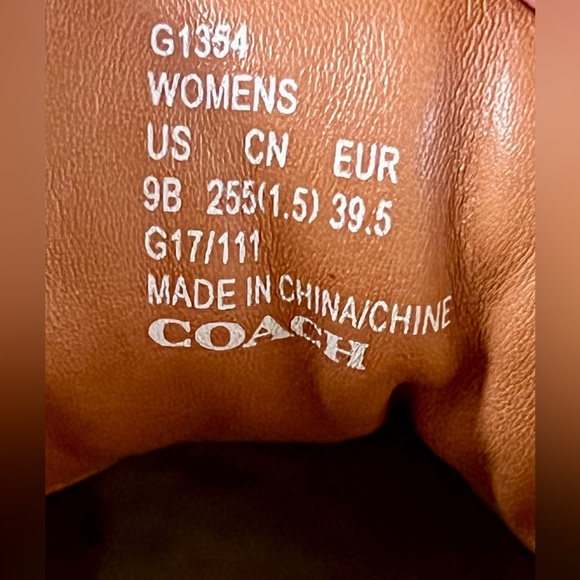 Coach Urban Hiker Genuine Shearling Lined High Top Sneaker Size 9 - Picture 6 of 6